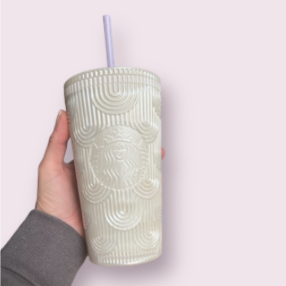 Starbucks 2023 White Pearl Grande Tumbler